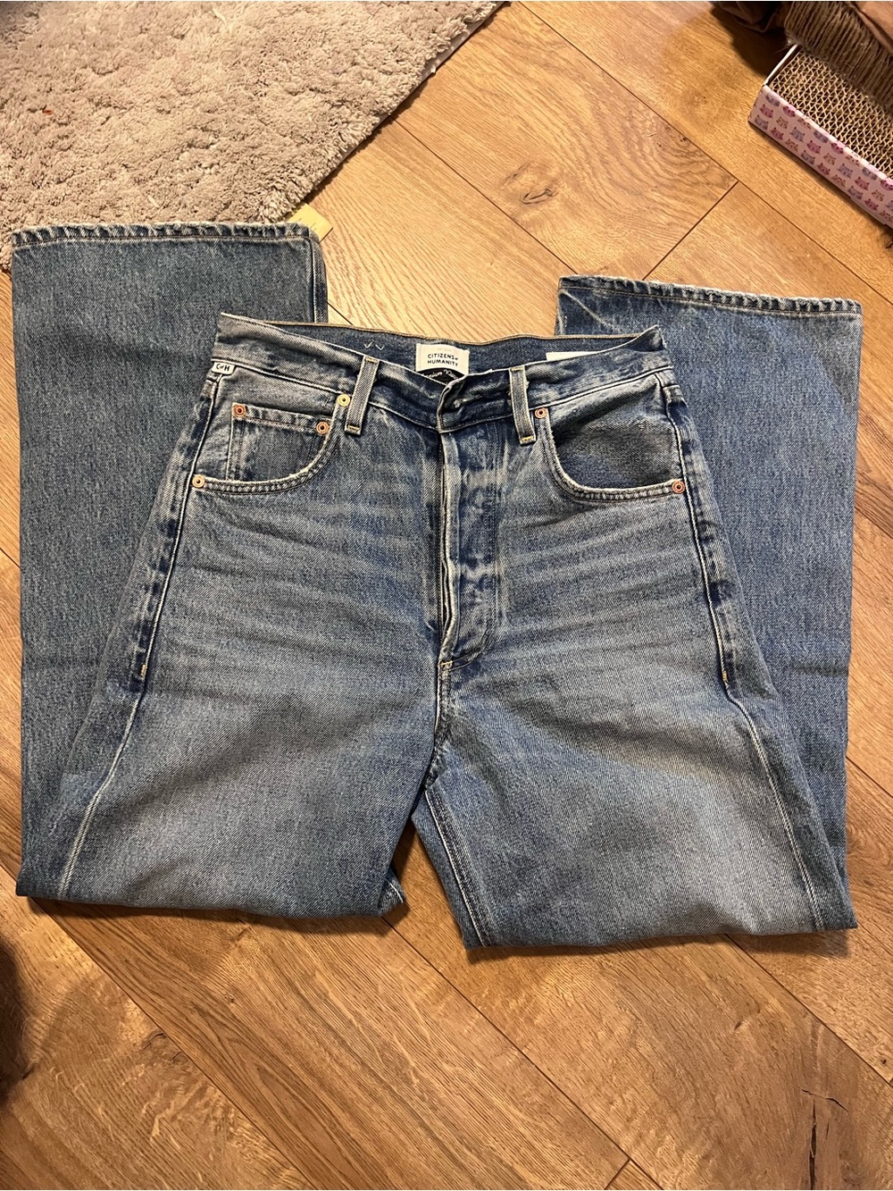 Citizens of Humanity Gaucho Blue Wide Leg Denim Jeans - Casual Everyday Wear